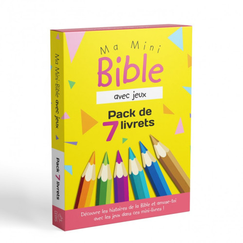 PACK DE 7 LIVRETS - MA MINI BIBLE AVEC JEUX