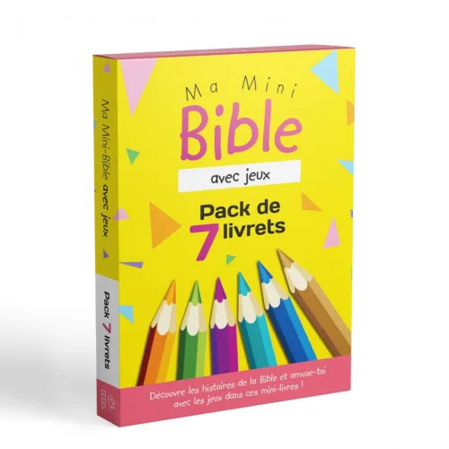 PACK DE 7 LIVRETS - MA MINI BIBLE AVEC JEUX