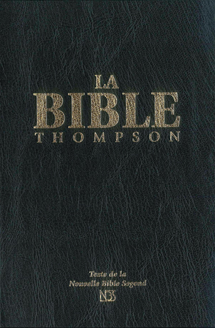 BIBLE NBS THOMPSON, RIGIDE NOIRE, TR.DOREE