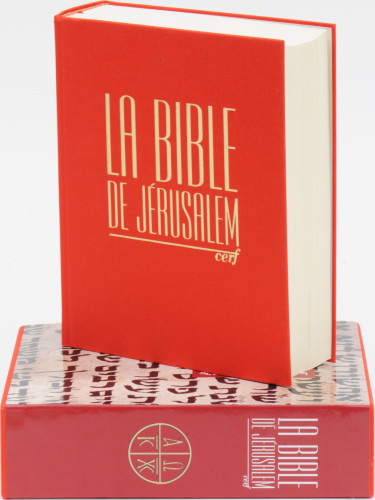 BIBLE DE JERUSALEM MALOR TOILE ROUGE AVEC COFFRET