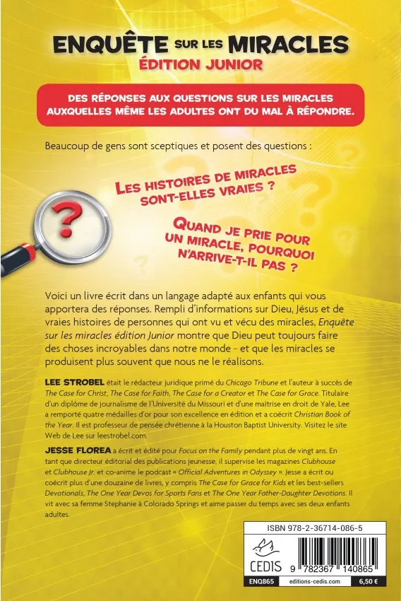 ENQUETE SUR LES MIRACLES - EDITION JUNIOR