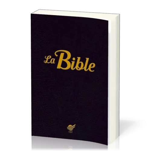 BIBLE SEGOND 1910 SOUPLE NOIRE - PAROLES DE JESUS EN ROUGE