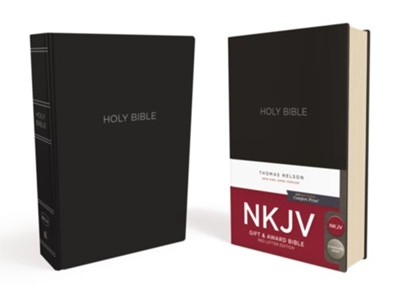 ANGLAIS BIBLE NKJV GIFT AND AWARD NOIR PAROLE DU CHRIST EN ROUGE