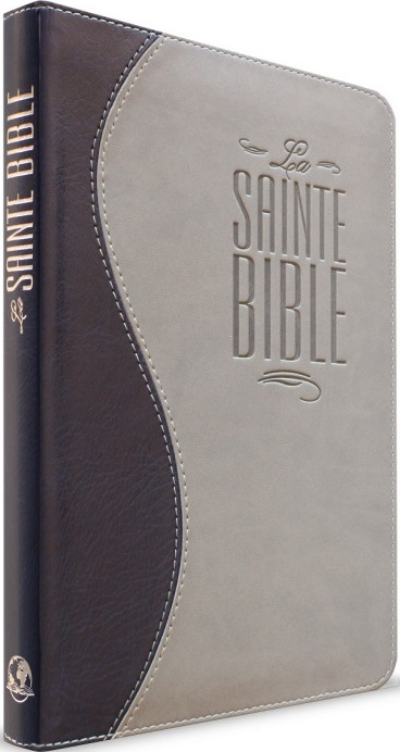 BIBLE SOUPLE DUO BLEU NUIT/GRIS FERM. ECLAIR - 333