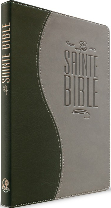 BIBLE SOUPLE DUO VERT/GRIS - 317