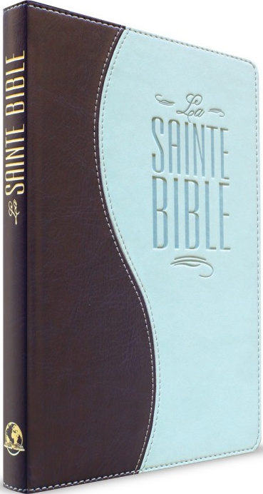 BIBLE SOUPLE PU DUO BLEU NUIT/BLEU CLAIR - 309