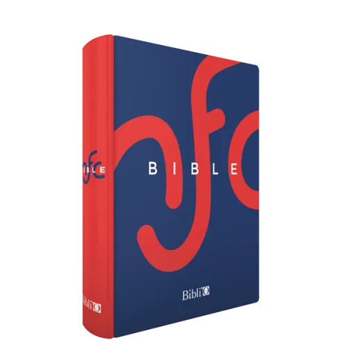 BIBLE NOUVELLE FRANCAIS COURANT RIGIDE ROUGE AVEC DEUTEROCANONIQUE