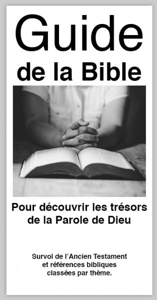 GUIDE DE LA BIBLE - POUR DECOUVRIR LES TRESORS DE LA PAROLE DE DIEU