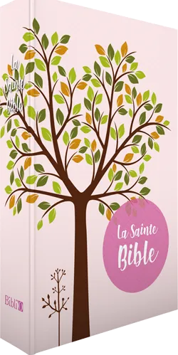 BIBLE SEGOND 1910 SIMILICUIR SOUPLE ROSE PALE ARBRE TR. OR