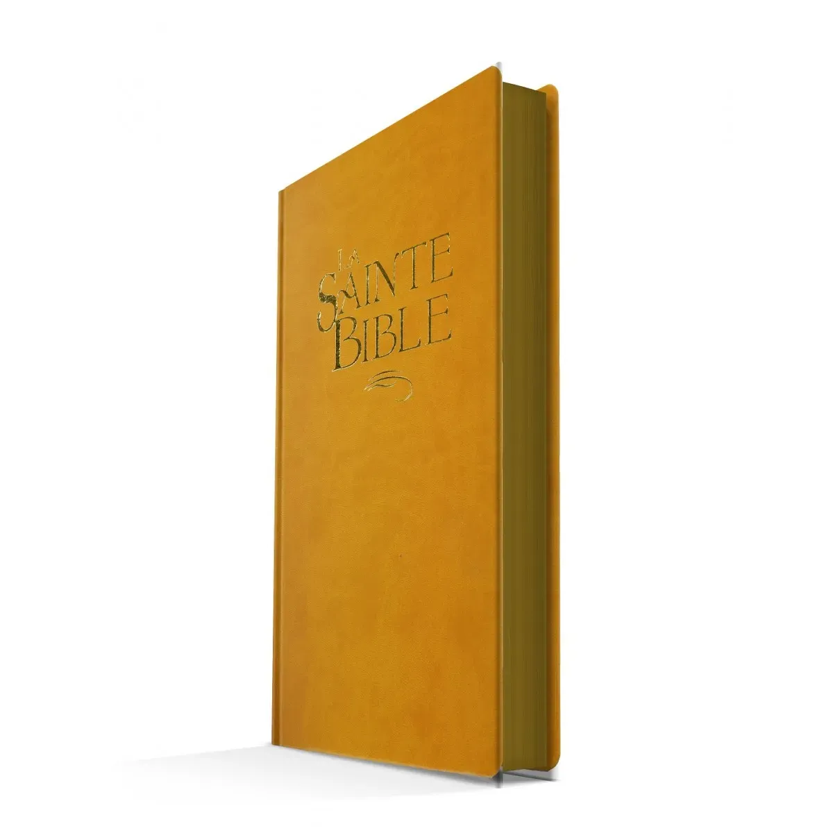 BIBLE CONFORT SOUPLE OCRE TRANCHES OR - 911