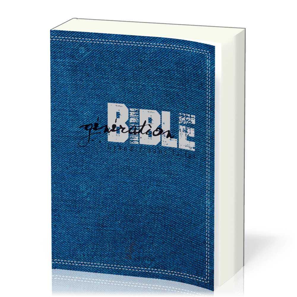 GENERATION BIBLE COUVERTURE SOUPLE BLEUE JEANS