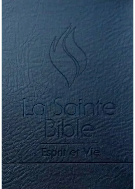 BIBLE ESPRIT ET VIE SEGOND 1910 - DELUX CUIR, ONGLETS, TRANCHE ARGENT, ONGLETS