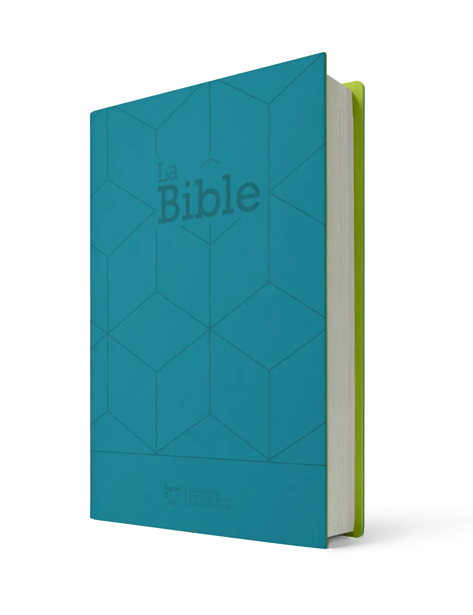 BIBLE SEGOND 21 COMPACTE SOUPLE VIVELLA BLEU-VERT