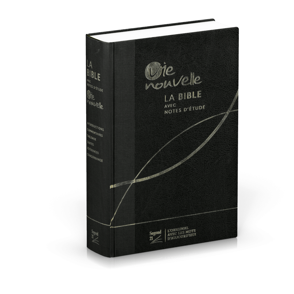 BIBLE SEGOND 21 VIE NOUVELLE RIGIDE TOILEE NOIRE