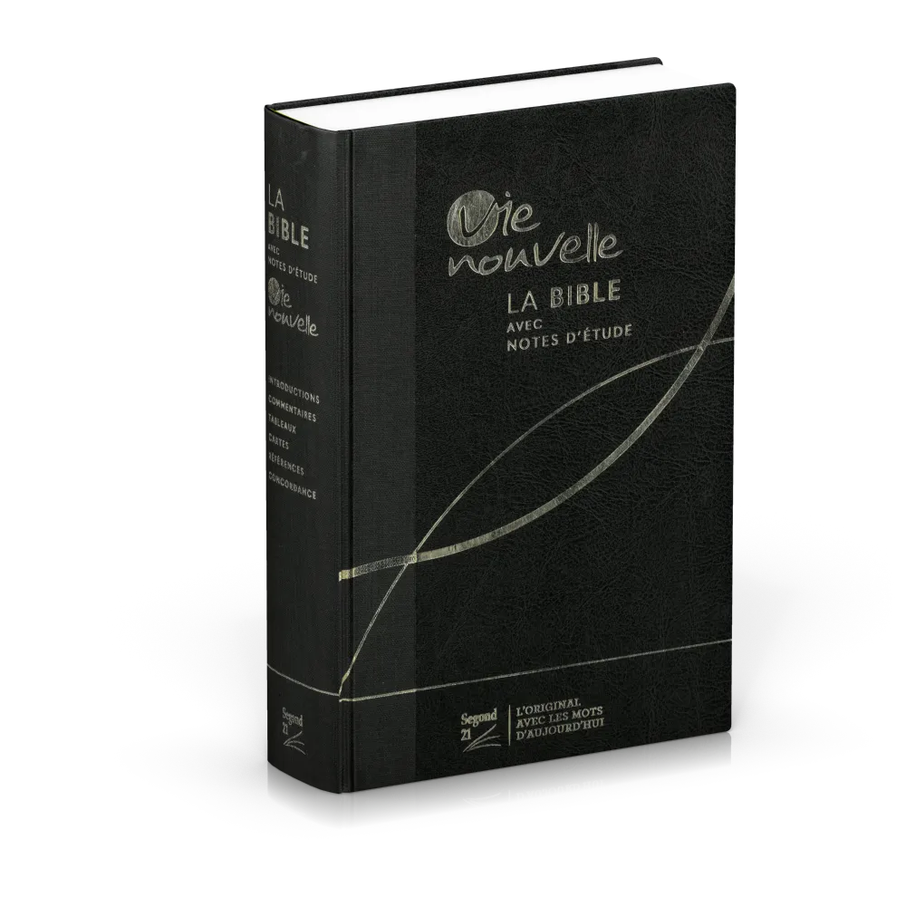 BIBLE SEGOND 21 VIE NOUVELLE RIGIDE TOILEE NOIRE