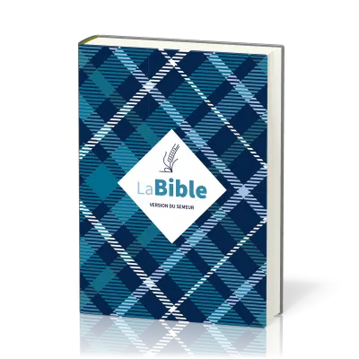 BIBLE SEMEUR 2015 SOUPLE TEXTILE TISSU CARREAU TRANCHE BLANCHE