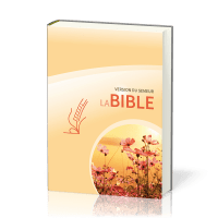 BIBLE SEMEUR 2015 RIGIDE JAUNE ILLUSTREE FLEURS TRANCHE BLANCHE