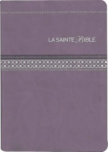 BIBLE SEGOND 1910 SIMILICUIR PARME TR. ARGENT