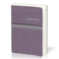 BIBLE SEGOND 1910 SIMILICUIR PARME TR. ARGENT