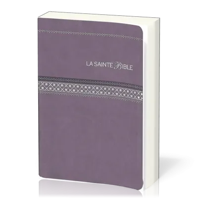 BIBLE SEGOND 1910 SIMILICUIR PARME TR. ARGENT