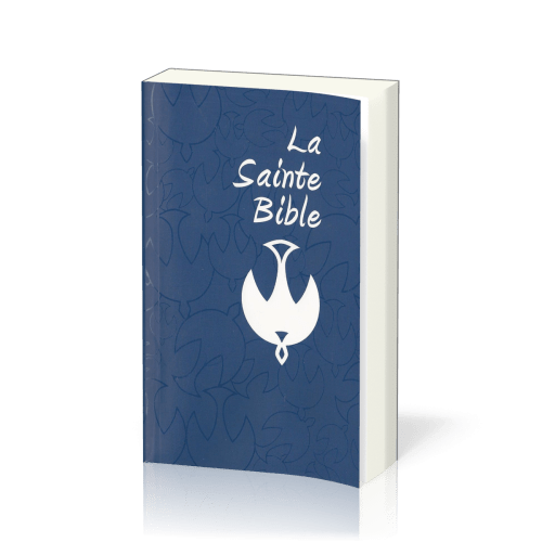 BIBLE COLOMBE SOUPLE COUV. BLEU BROCHEE