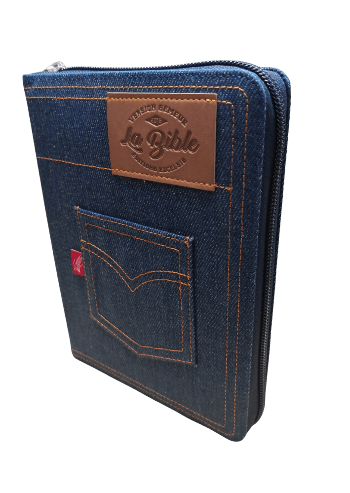 BIBLE SEMEUR 2015 SOUPLE JEANS AVEC ZIP TRANCHE BLANCHE