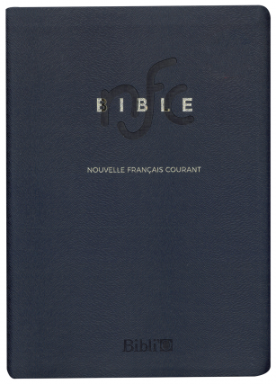 BIBLE NOUVELLE FR. COURANT SOUPLE SIMILICUIR TRANCHE OR FERMETURE GLISSIERE SANS DEUTEROCANONIQUE