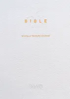 BIBLE NOUVELLE FR. COURANT SOUPLE BLANCHE CUIR TRANCHE OR SANS DEUTEROCANONIQUE - MARIAGE