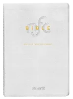 BIBLE NOUVELLE FR. COURANT SOUPLE BLANCHE CUIR TRANCHE OR SANS DEUTEROCANONIQUE - MARIAGE