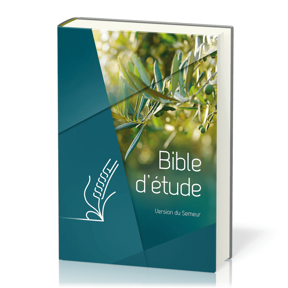 BIBLE ETUDE SEMEUR 2015 RIGIDE VERTE OLIVIER TRANCHES BLANCHES