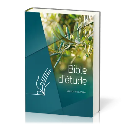 BIBLE ETUDE SEMEUR 2015 RIGIDE VERTE OLIVIER TRANCHES BLANCHES