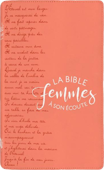 BIBLE FEMME A SON ECOUTE SOUPLE CORAIL (NOUVLLE EDITION)