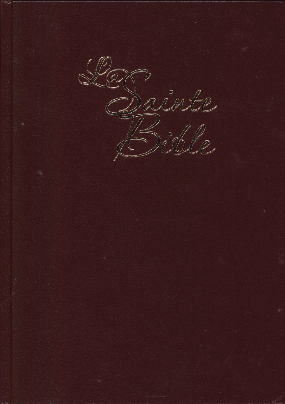 BIBLE SEGOND 1910 GROS CARACTERES RIGIDE GRENAT