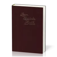 BIBLE SEGOND 1910 GROS CARACTERES RIGIDE GRENAT