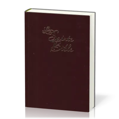 BIBLE SEGOND 1910 GROS CARACTERES RIGIDE GRENAT